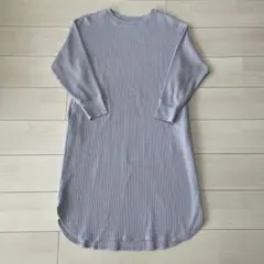 UNIQLO ワッフルクルーネックワンピース（長袖）L サイズ