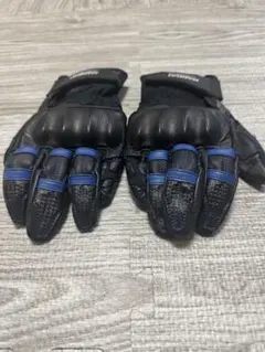 NANKAI バイクグローブ 黒/青 Mサイズ