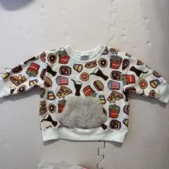 Si-Shu-Non 食べ物モチーフ トレーナー 80