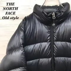 《希少》ザノースフェイス☆ダウンジャケット M 刺繍ロゴ ブラック D428