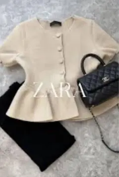 bibiy. フリル ペプラム　半袖シャツ ネイビー　pop up限定 bibiy. フリル ペプラム 半袖シャツ ネイビー pop up限定 - メルカリ