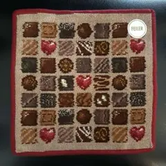 新品　FEILER フェイラー チョコレート柄 ハンカチ