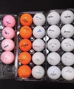 ゴルフボール24球セット ブランド混合 (SRIXONなど)