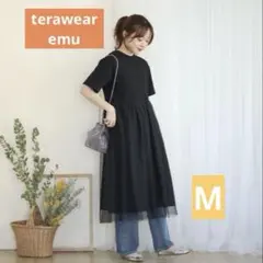 terawere emu × しまむら レディースワンピース チュールワンピース