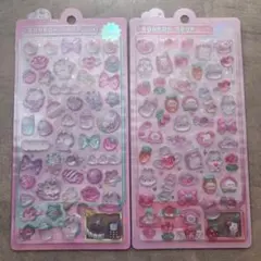 【1】ボンボンドロップシール ユニコーンとうさぎ2冊セット