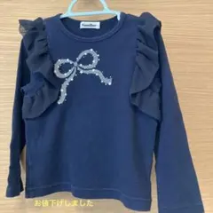 ファミリア　長袖リボン柄tシャツ サイズ110
