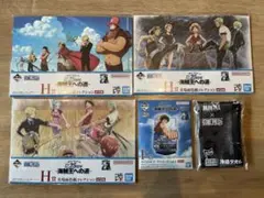 ワンピース 一番くじ 名場面色紙コレクション3種セット アクスタ1種 冷感タオル