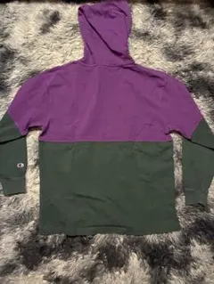 ヒ*シ様 Champion パープル グリーン フーディ L