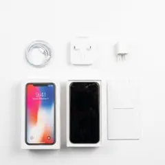 【送料無料】iPhone X 256GB スペースグレー　画面割れ　ジャンク品