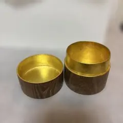 茶道具 本桑 和巾棗 中次 茶器 茶入 内金箔張 薄器 棗 和巾 薄茶器 裏