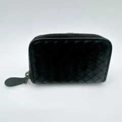 【匿名配送】ボッテガヴェネタ イントレチャート レザー コインケース／小銭入れ