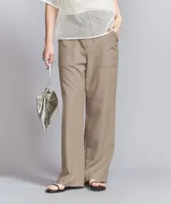 美品 セオリーリュクス Crisp Linen Mian リネン ワイドパンツ - メルカリ