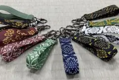 【10点セット①】畳縁　キーホルダー　かばん　ポーチ　鍵　プレゼント　新品
