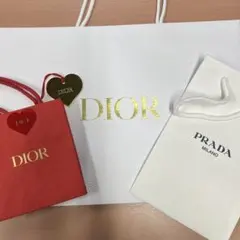 Dior & Prada ショップ袋セット3枚
