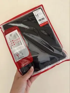 YG Vネック9分袖シャツ ブラック Mサイズ