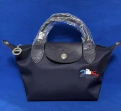 限定 ロンシャン ルプリアージュTres Paris ネイビー XSトリコロール