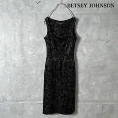 BETSEY JOHNSON パイソン柄 ベロア タイトワンピース N1298のサムネイル