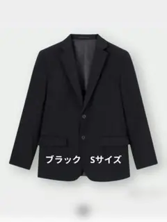 GU　テーラードジャケットSW（セットアップ可能） ブラック　メンズ　Sサイズ