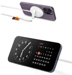MagSafe充電器 15W 高速充電 ワイヤレス充電器 キックスタンド 白