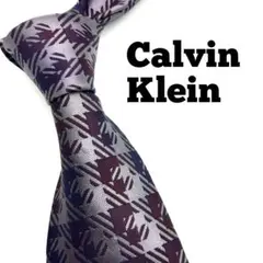 【CalvinKlein】カルバンクライン ネクタイ パープル ビジネス スーツ