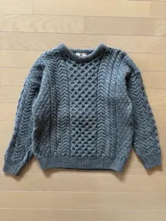 Carraig donn ケーブル編み セーター アランニット XS