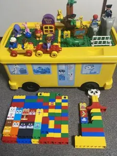 LEGOデュプロ動物バス　プーさん　ブロックラボあんぱんまん