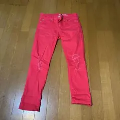 Gap Girlfriend デニムパンツ 赤 US 00