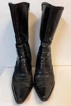 ◆値下げ◆MOGA ブラックレザーウエスタンブーツ