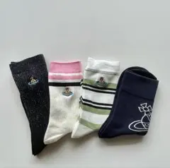 新品 ヴィヴィアン ウエストウッド　靴下 ソックス　4点