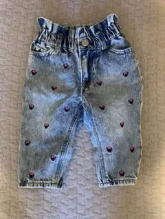 Baby GAPデニム　ミニー刺繍パンツ 12-18ヶ月