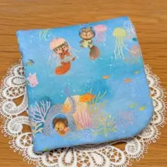 ふわふわガーゼハンカチ⭐️ユキエモン☆マリンゲーム　サックス☆fuwara