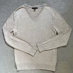 BANANA REPUBLIC ベージュ　Vネックセーター M