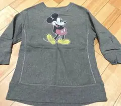 美品デニム ダンガリー　110 トレーナーワンピース