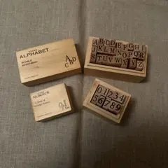 【アルファベットスタンプ】【ナンバースタンプ】セット