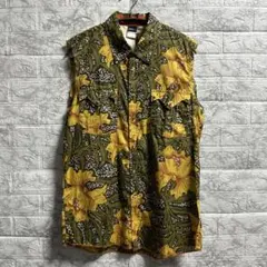 55DSL 花柄シャツアロハシャツ総柄シャツノースリーブタグ付きDIESEL古着のサムネイル