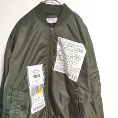 美品【BAYCREST】 MA-1フライトジャケット　バックプリント　Mサイズ