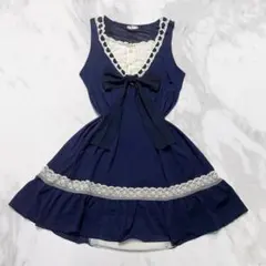 axes femme♡リボンレースワンピ　森ガール　姫　y2k ロリィタ　平成