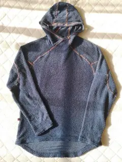 Omm core foodie コア フーディー Mサイズ 紺×オレンジ