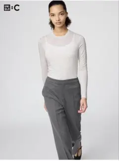 ユニクロC 極暖ヒートテック　カシミヤブレンドクルーネックT