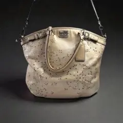 COACH y2k shoulder bag レザー ショルダーバッグ 花柄