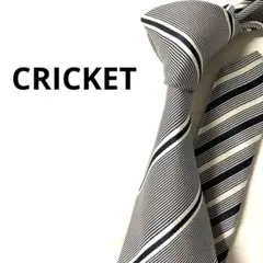 クリケット　CRICKET ネクタイ　ストライプ　グレー系のサムネイル