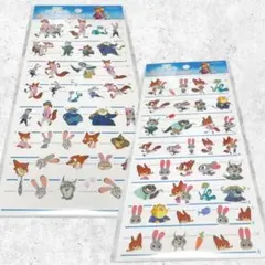 【新品未開封】ズートピア2　4サイズステッカー　ステッカーシール　2種セット