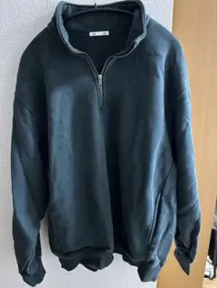 GU ハーフジップトレーナー L ダークグリーン