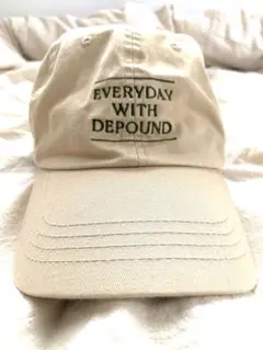 depoundベージュキャップ