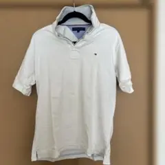 TOMMY HILFIGER ホワイト ポロシャツ L