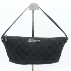 GUCCI GGキャンバス ミニハンドバッグ ブラック 07198 2123 - メルカリ