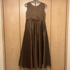 新品タグ付き♡ロングドレス♡150サイズ♡ブラウン