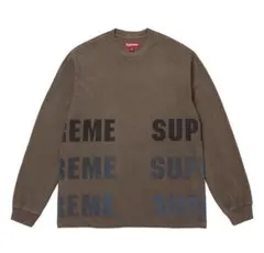 supreme シュプリーム ロンT スウェット ブラウン Mサイズ