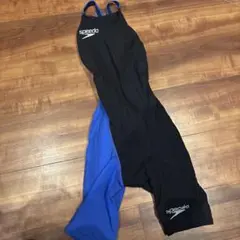speedo スポーツ用水着 黒/青　sサイズ競泳用水着 FINAマーク