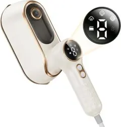 スチームアイロン【3段階スチーム量調節&LEDディスプレイ】 衣類スチーマーのサムネイル